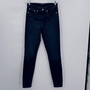 J CREW 9" High-Rise Toothpick Skinny Medium Wash Jeans Women's 29T